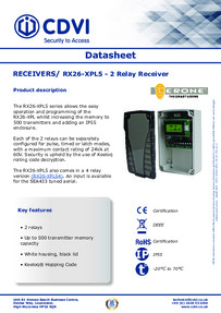 CDVI Data Sheet