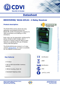 CDVI Data Sheet