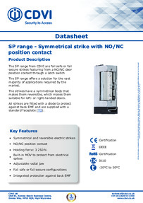 CDVI Data Sheet