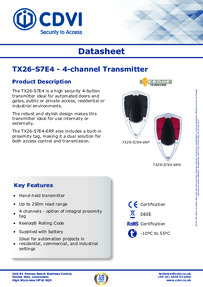 CDVI Data Sheet