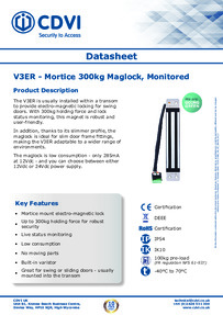 CDVI Data Sheet