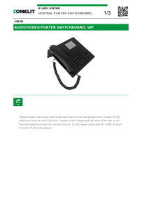 Comelit 1952N Datasheet