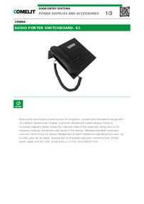 Comelit 1998NA Datasheet