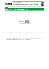 Comelit 3061A Datasheet