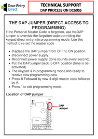 DAP jumper Instructions