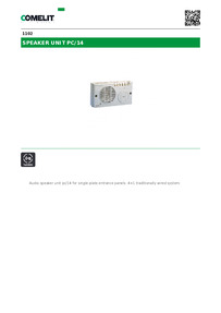 Comelit Data sheet