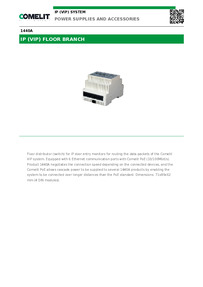 1440A-Comelit Data sheet