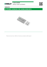 1456G/T10-Comelit Data sheet