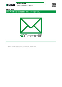 1456G/TE100-Comelit Data sheet