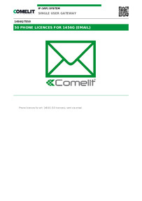 1456G/TE50-Comelit Data sheet
