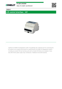 1456LC-Comelit Data sheet