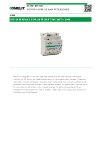 1484-Comelit Data sheet