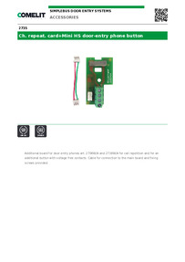 2735-Comelit Data sheet