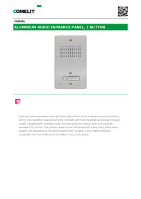 3001NA-Comelit Data sheet