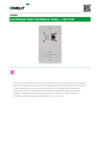 3001NV-Comelit Data sheet