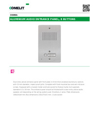 3008NA-Comelit Data sheet