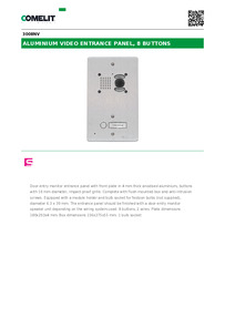 3008NV-Comelit Data sheet
