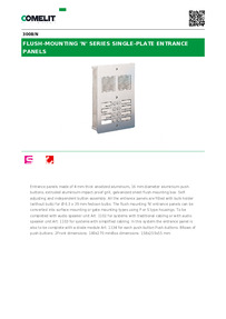 3008/N-Comelit Data sheet