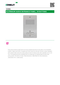 Comelit Data sheet
