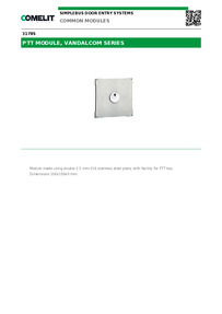 Comelit Data sheet