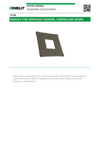 Comelit Data sheet