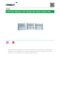 Comelit Data sheet
