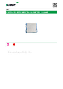 Comelit Data sheet