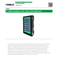 Comelit Data sheet