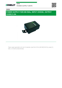 Comelit Data sheet