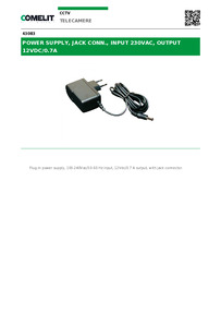 Comelit Data sheet