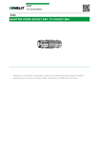 Comelit Data sheet