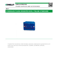 Comelit Data sheet