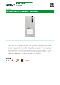 Comelit Data sheet