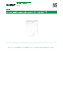 Comelit Data sheet