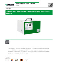 Comelit Data sheet