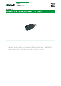 Comelit Data sheet