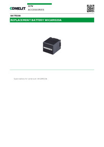 Comelit Data sheet