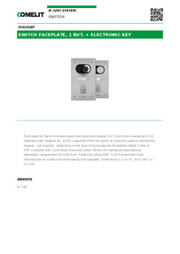 Comelit Data sheet