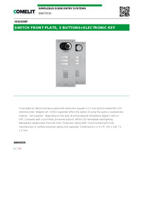 Comelit Data sheet