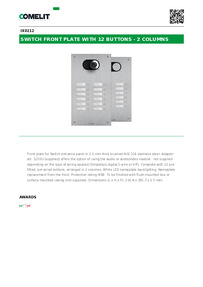 Comelit Data sheet