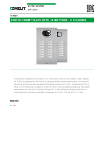  Comelit Data sheet