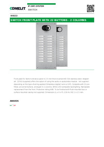 Comelit Data sheet