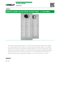 Comelit Data sheet