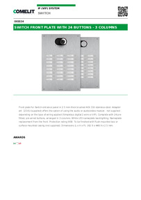  Comelit Data sheet