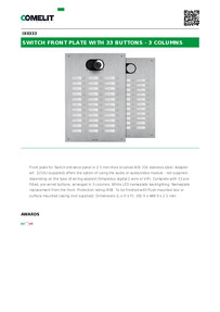 Comelit Data sheet