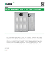 Comelit Data sheet