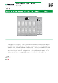 Comelit Data sheet