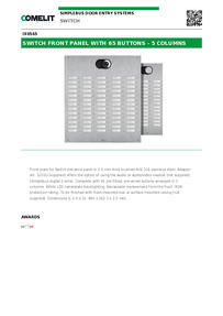 Comelit Data sheet