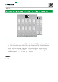 Comelit Data sheet