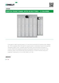 Comelit Data sheet